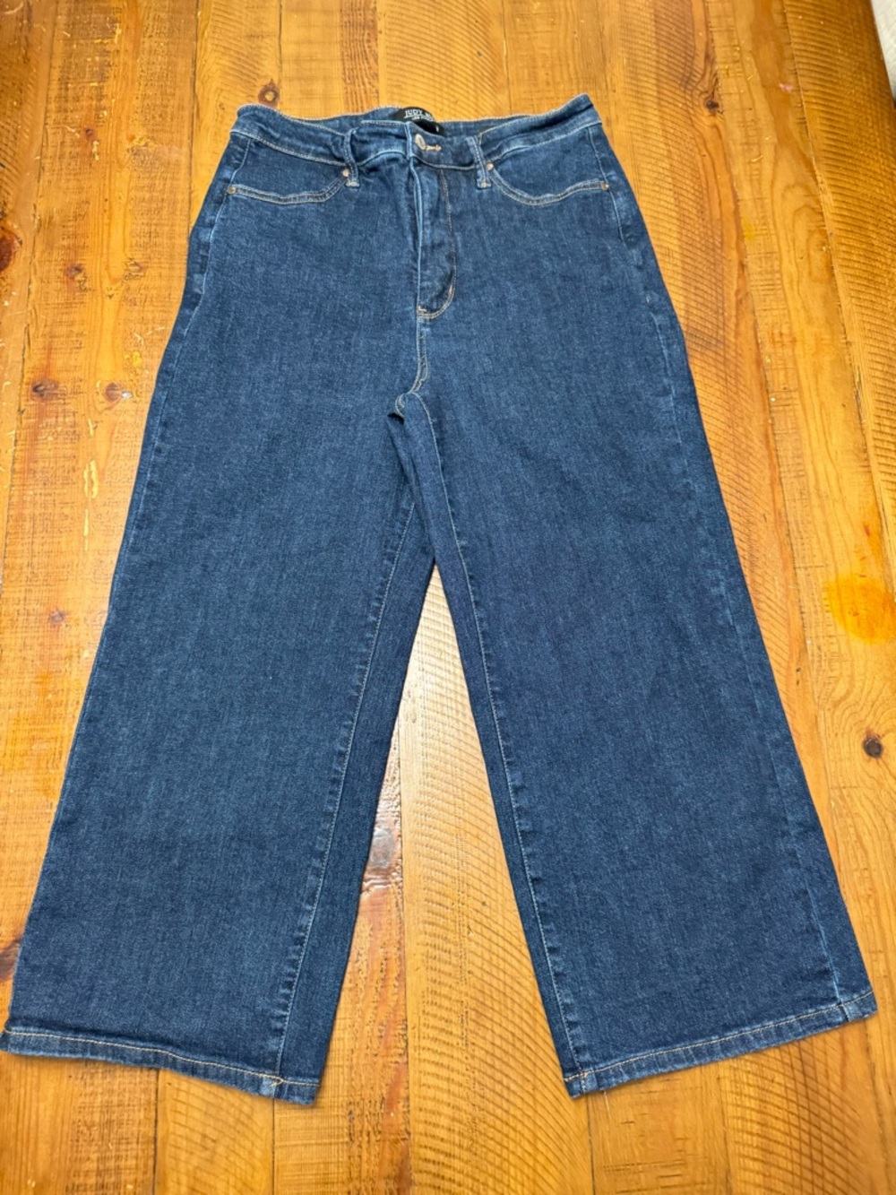 Judy Blue Dark Indigo Wide Leg Jeans